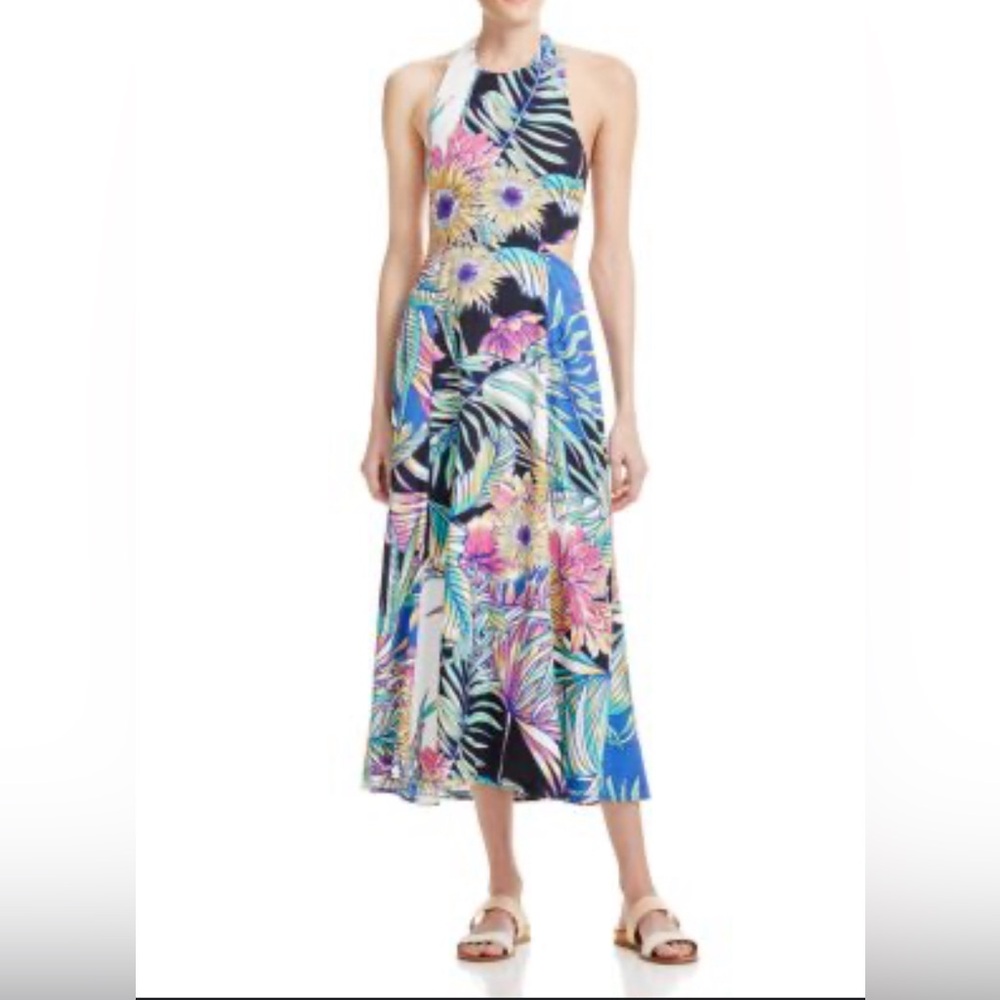 EUC Mara Hoffman High Low Floral Jungleprint Dress